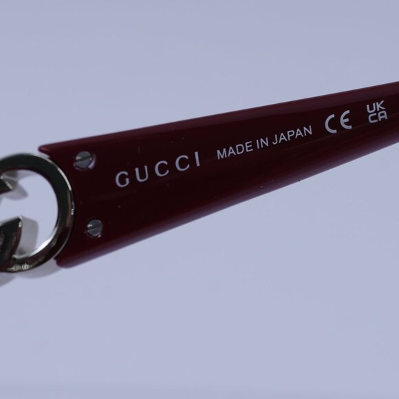 Gucci GG1692S 005 Sunglasses Burgundy Square Frame, Burgundy Lenses - Picture 7 of 11